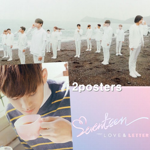 [포스터2종] 세븐틴(Seventeen) First Love Letter 브로마이드2장+지관통