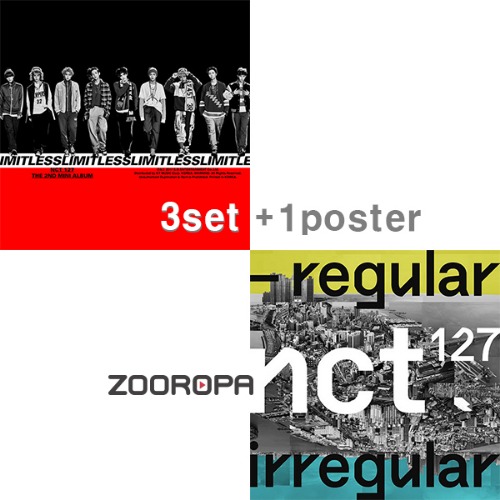 [3종세트/포스터+지관통] 엔시티 127 (NCT 127) Limitless Regular-Irregular 무한적아