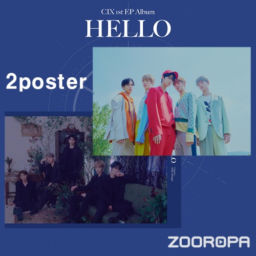 [포스터2종] 씨아이엑스 (CIX) HELLO Chapter 1 Hello Stranger ep.1집 (브로마이드 2장+지관통)