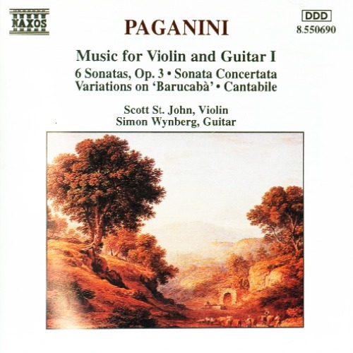 [중고CD] Scott St. John , Simon Wynberg / Paganini : Music For Violin And Guitar I (수입/8550690)