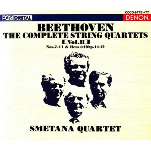 [중고CD] Smetana Quartet / Beethoven : Complete String Quartets Vol.II (3CD/일본반/coco977880)