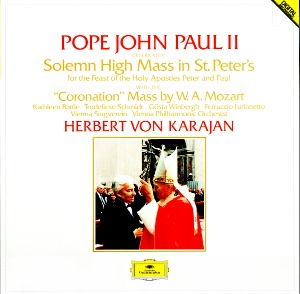 [중고CD] Wiener Philharmoniker, Herbert von Karajan, Mozart, Pope John Paul II* – Pope John Paul II Celebrates Solemn High Mass In St. Peter&#039;s Basillica (수입/4190952)