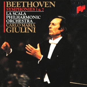 [중고CD] Beethoven, La Scala Philharmonic Orchestra*, Carlo Maria Giulini – Beethoven Symphonies 1 &amp; 7 (7262)