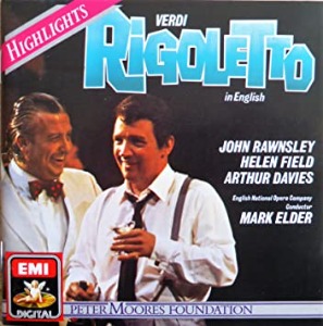 Verdi Rigoletto in English Highlights Elder ENO Rawnsley Field (수입CD/미개봉/7637262)