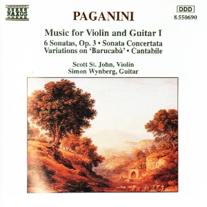 [중고CD] Scott St. John , Simon Wynberg / Paganini : Music For Violin And Guitar I (수입/8550690)